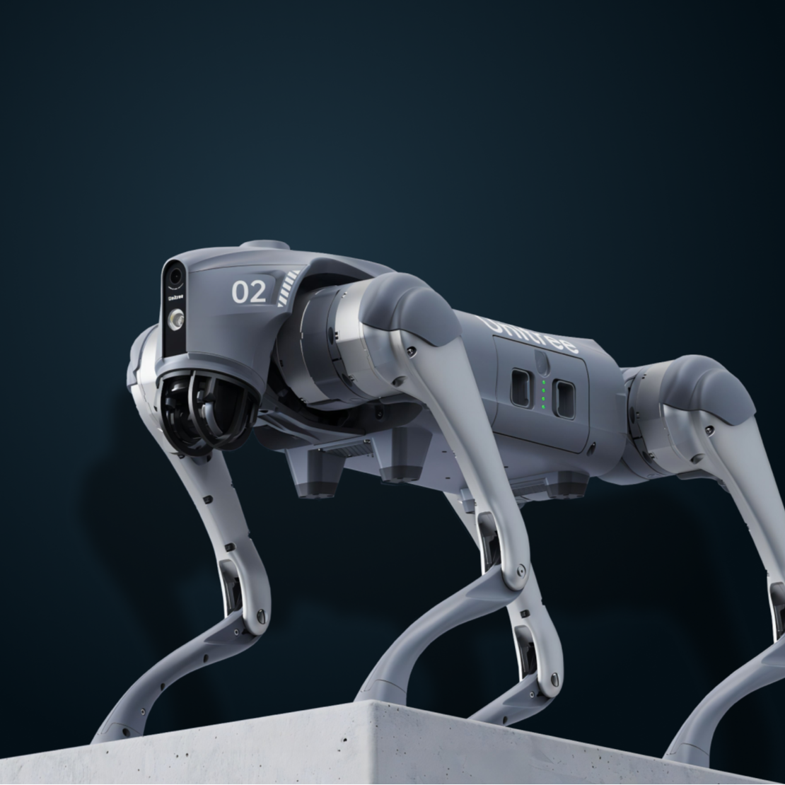 unitree go2 edu quadruped robot dog equipped with built in 4d lidar high powered battery and available with wheeled quadruped robotic tires