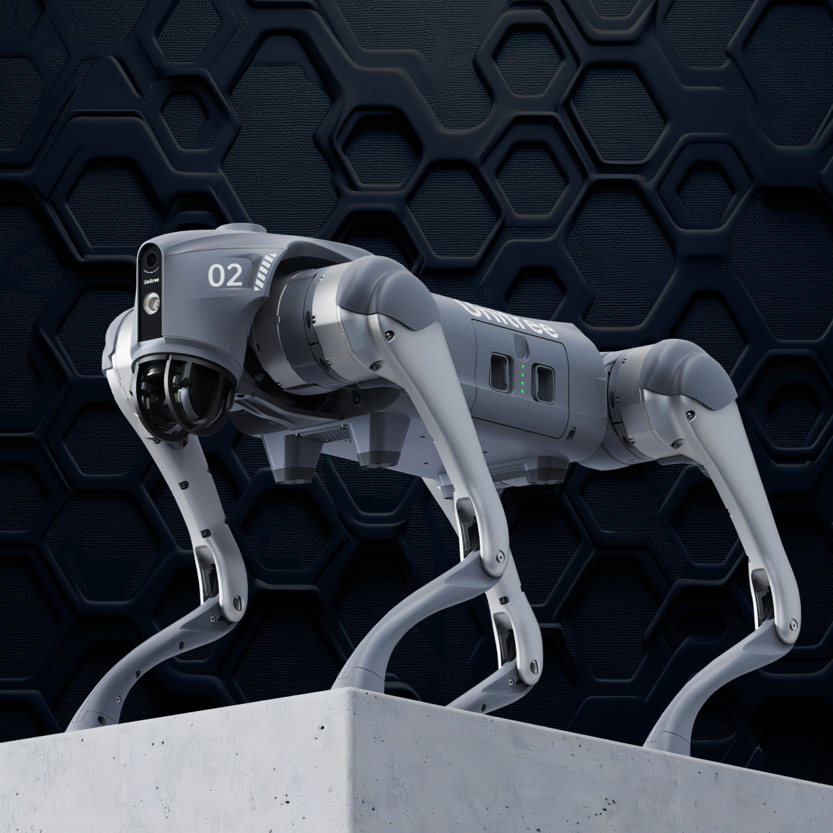 Next-generation Unitree Robotics GO2 quadruped robots performs AI driven tricks and operations