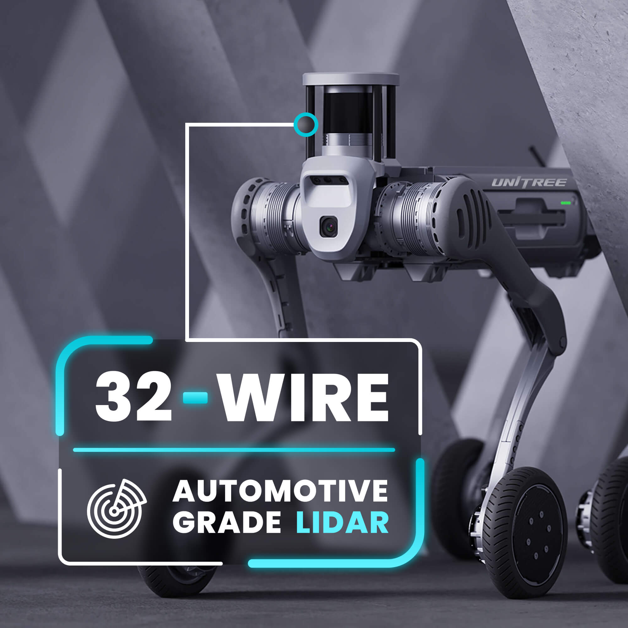 Unitree B2 - W Industrial Quadruped Robotic Dog with LiDAR and Wheels - RoboStore