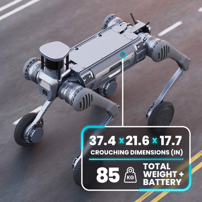Unitree B2 - W Industrial Quadruped Robotic Dog with Wheels - RoboStore