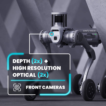 Unitree B2 - W Industrial Quadruped Robotic Dog with Wheels - RoboStore