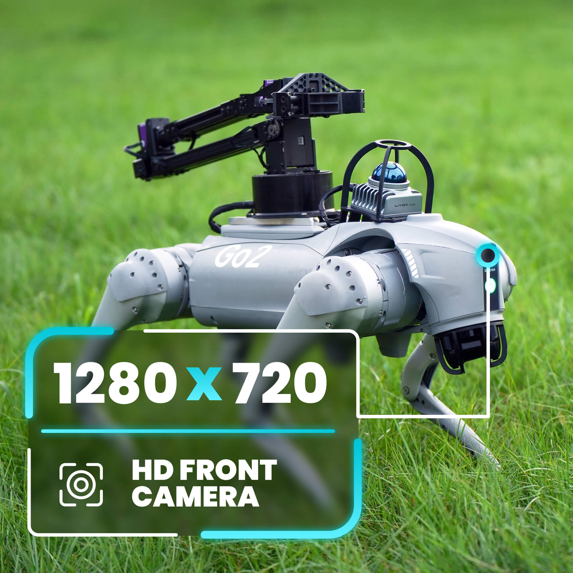 Unitree Go2 EDU+ (w/MID - 360 LIDAR) AI Quadruped Robot Dog - RoboStore