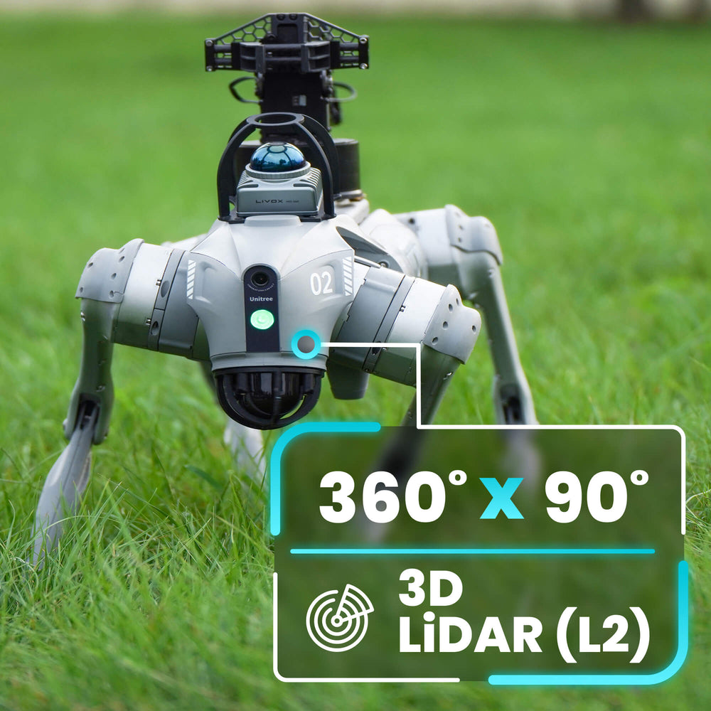 Go2 EDU+ w/MID-360 LIDAR AI Quadruped Robot Dog | Robostore – RoboStore