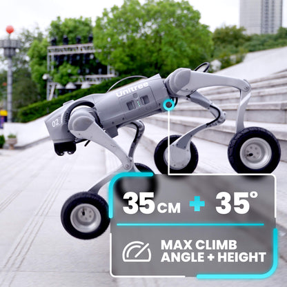 Unitree Go2 - W AI Quadruped Robot Dog with Wheels - RoboStore